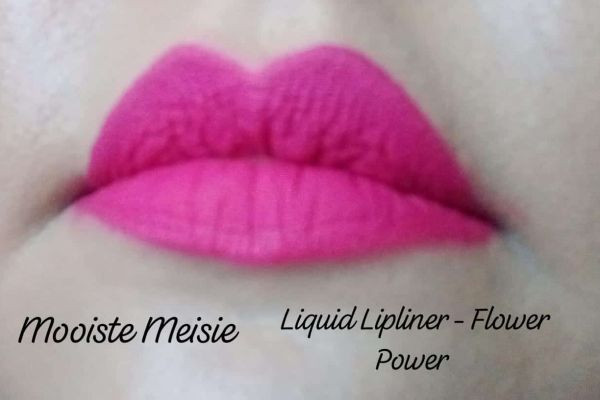 Mooiste Meisie Liquid Lipliner shade Flower Power. What an amazing shade